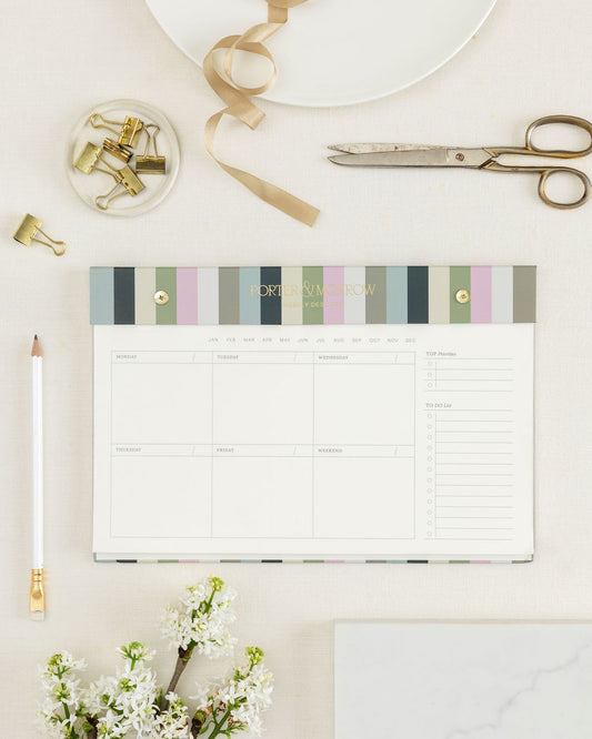 Classic Stripe Weekly Deskpad